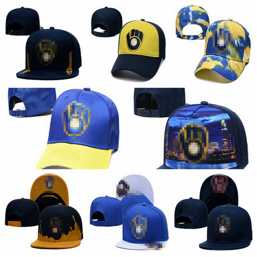 

Brewers- B letter Baseball Caps Gorras Cap Casquette Men Brand Women Bone Diamond Snapback hats For Adult