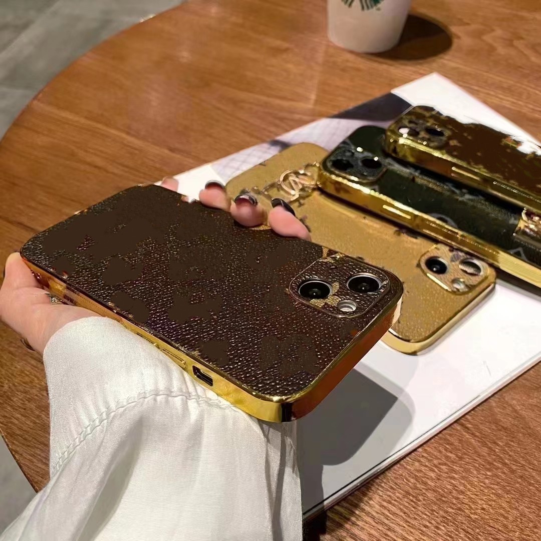 

Phone case designer in cell Luxurys designers for iPhone7/8 11 11Pro 12 13 14 Retro chic iPhone case 14pro max, Black