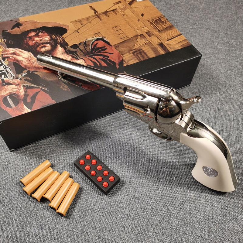 

1873 Colt Single-Action Army Revolver Toy Gun Foam Darts Blaster Airsoft Gun Metal For Adults Shooting Collection