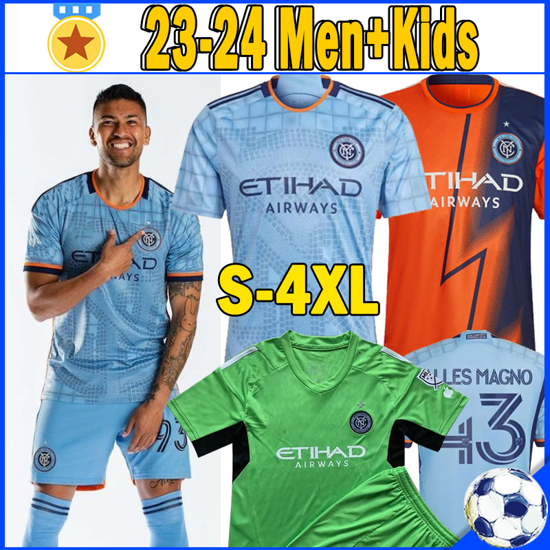 

XXXL 4XL 2023 New York FC Soccer Jerseys City 22 23 Fans Player Version Football Shirts THIAGO MORALEZ Talles goalkeeper Magno Keaton Men Kids Kits Set Uniforms, Niuyuecheng 23-24 home kits+socks