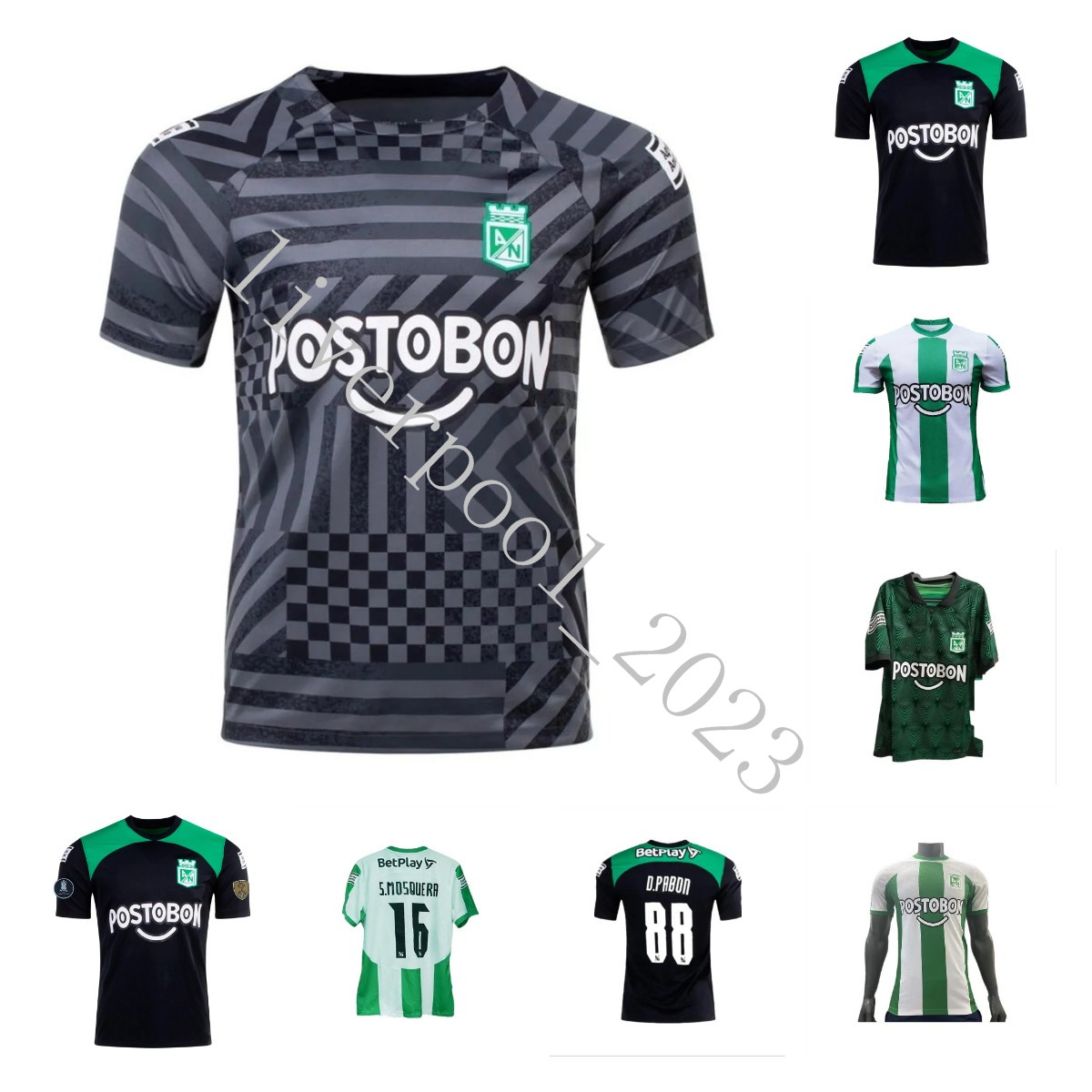 

23 24 Atletico Nacional Medellin soccer jerseys J.Duque DA COSTA D.Pabon Jarlan 2023 home away BARRERA AGUILAR J.BARRERA training football shirt