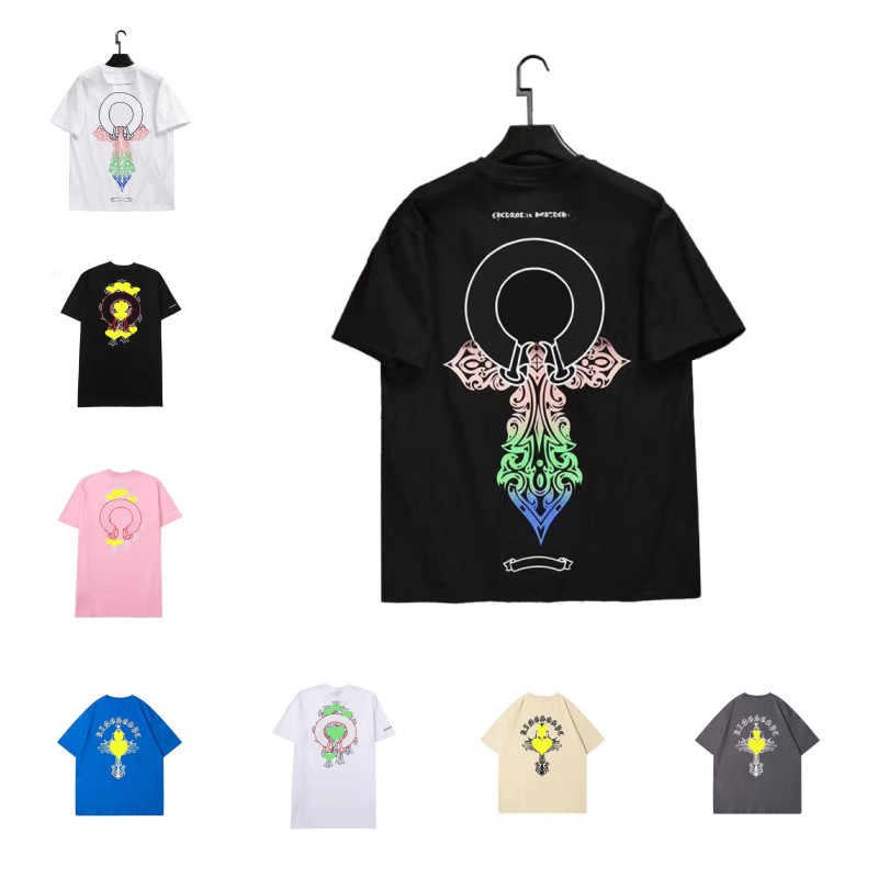 

Mens T Shirt Designer Men Womens chrome thirts heart shirt ch Letters Print Short Sleeve Casual Summer Chromees hearts Man Tee Woman Clothing