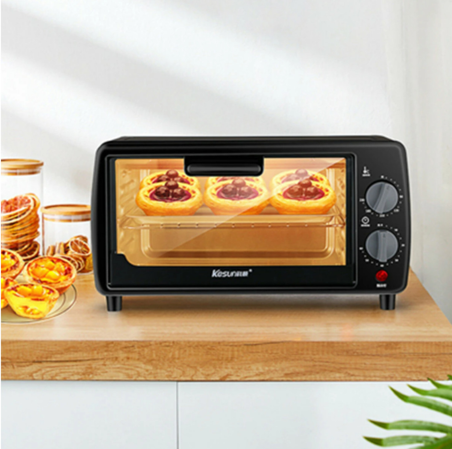 

9L 220V Benchtop Electric Oven Timing Household Temperature Control Bake Toast