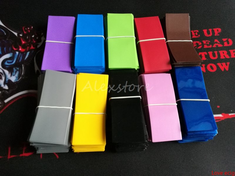 

18650 20700 21700 26650 32650 battery PVC Skin Sticker Shrinkable Wrap Cover Sleeve Heat Shrink Re-wrapping for Batteries Charger Vape DHL