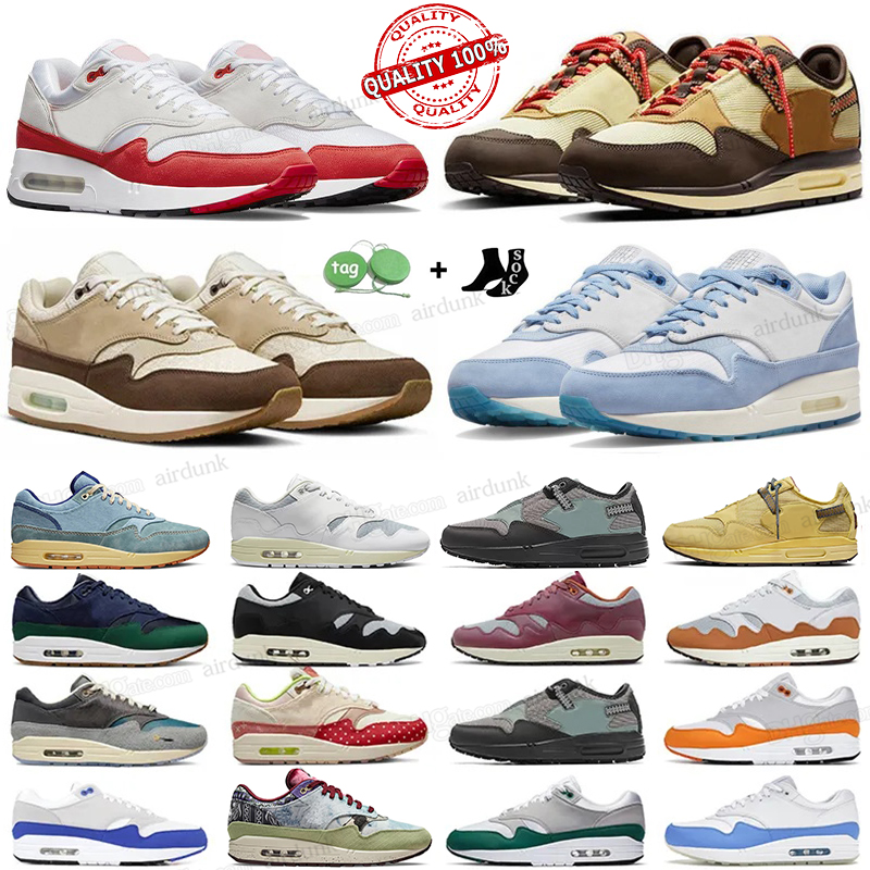 

1 87 running shoes for men women Big Bubble Red Dirty Denim Cactus Jack Concepts Saturn Gold Baroque Brown Patta x Summit White trainers outdoor sports sneakers 36-47, 23