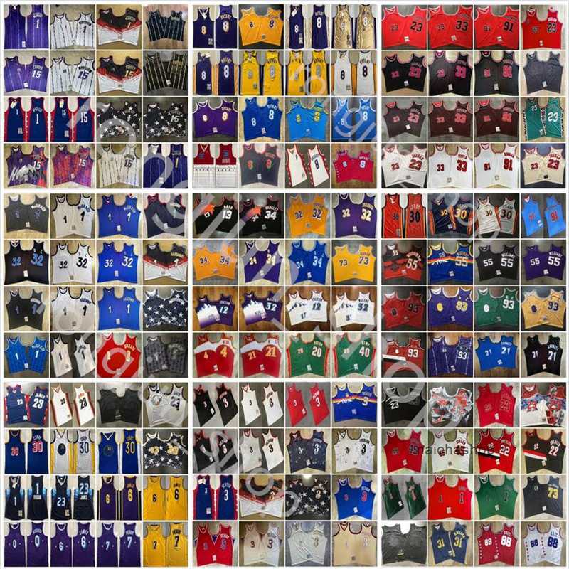 

Mitchell and Ness Real Stitched West Basketball Payton Kemp Allen Iverson Garnett McGrady Bibby Morant Nash Barkley Stockton Malone Anthony Mutombo Curry Jersey, As picture