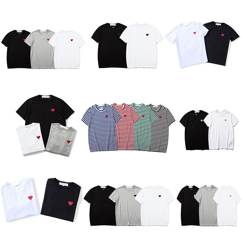 

2023 Europe Fashion Mens Play T Shirts Designer Red Heart Shirt Casual Women Shirts High Quanlity TShirts Cotton Embroidery Short Sleeve Summer Tee