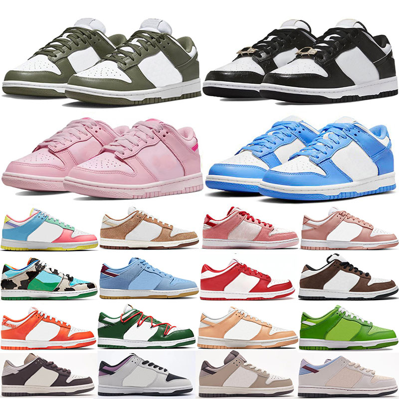 

Men 2023 Women Casual shoes low sneakers Panda Black White Grey Fog UNC flat Syracuse Green Glow Chlorophyll Triple Pink trainers Sports Jogging Walking 34-48, 16