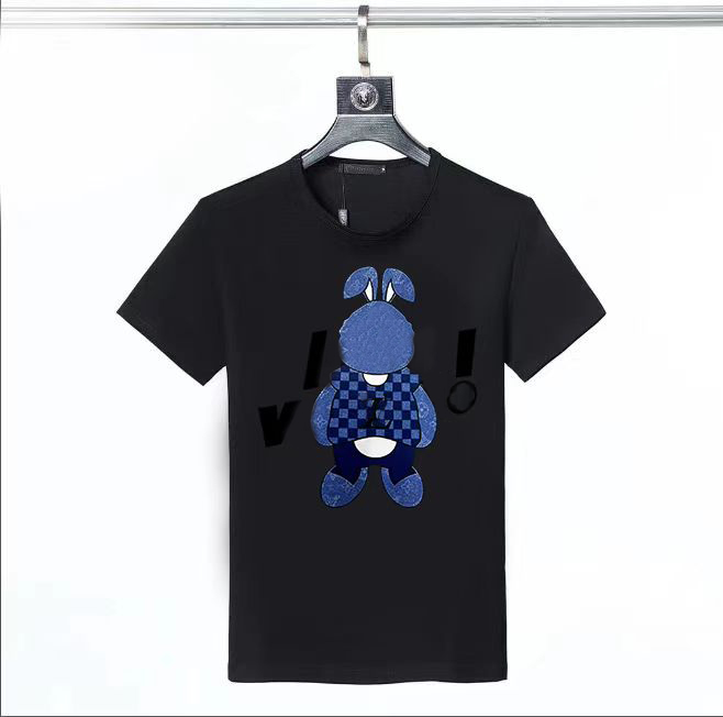 

mens t shirts Letter Print T Shirts luxury Black Fashion Designer Summer High Quality Top Short Sleeve Size, Blue