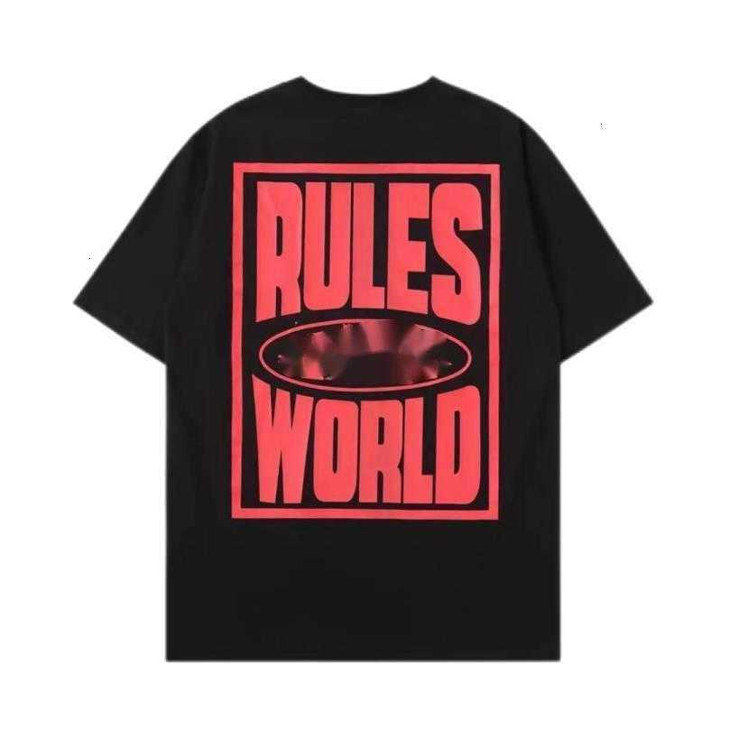 

Designer t shirt Corteizs American Street Hip Hop Letter Print Short Sleeve T-shirt Men' Fashion Brand Summer Loose Round Neck Half Sleeve T-shirt sa9, White