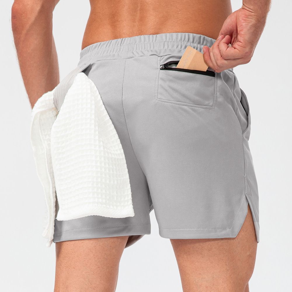 

Designer Men Yoga Mens Shorts Camo Breathable Gym pants with towel buckle Loose casual running Short pants
