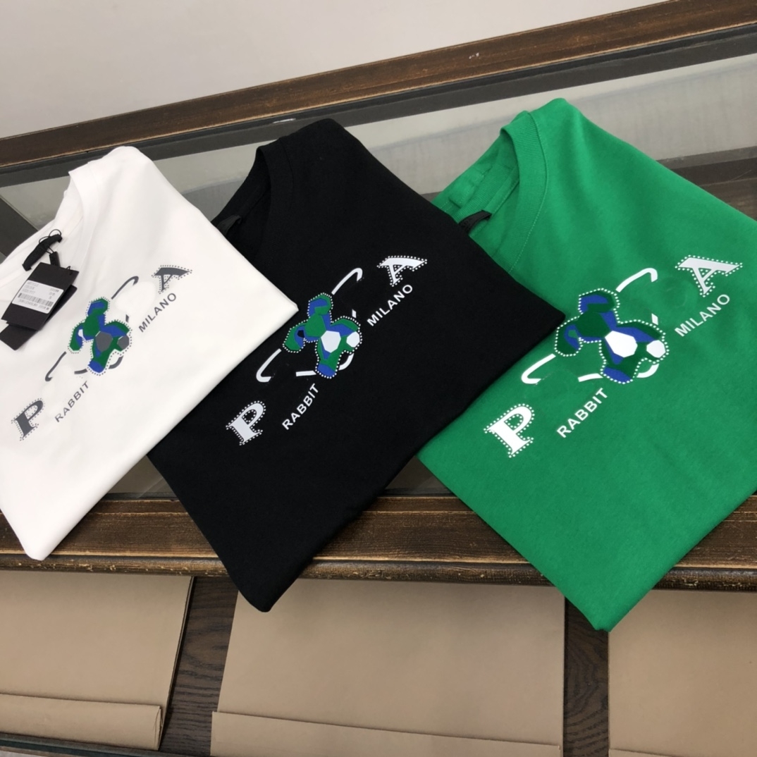 

Mens T-Shirts Designer Luxury Women's Summer Fashion Brand T-shirt Trend Cotton Breathable Short Sleeve Polo Top Size M-5XL, Green