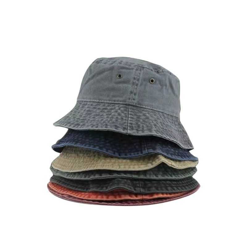 

HBP Brim Hats Fashion Women Wide Men Washed Denim Solid Vintag Bucket Hats Lady Male Spring Summer Autumn Panama Fisherman Cap Hat For Women Men P230327, Navy blue
