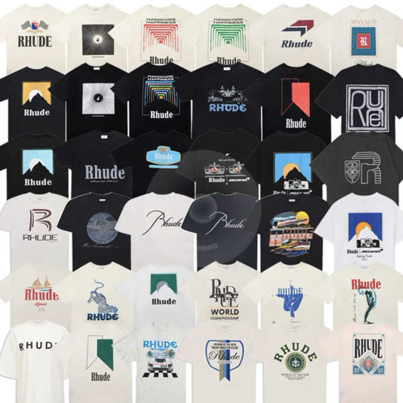 

Men's T-shirts 2023ss Rhude t Shirt Men Women 1 1 High Quality Oversized T-shirts Tops Tee 1gbe