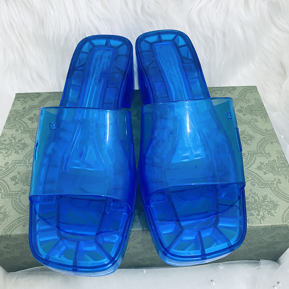 

woman Transparent slipper fashion Sandals Beach Thick bottom slippers platform Alphabet lady High heel slides shoes sandals famous designer women sandals women, #2