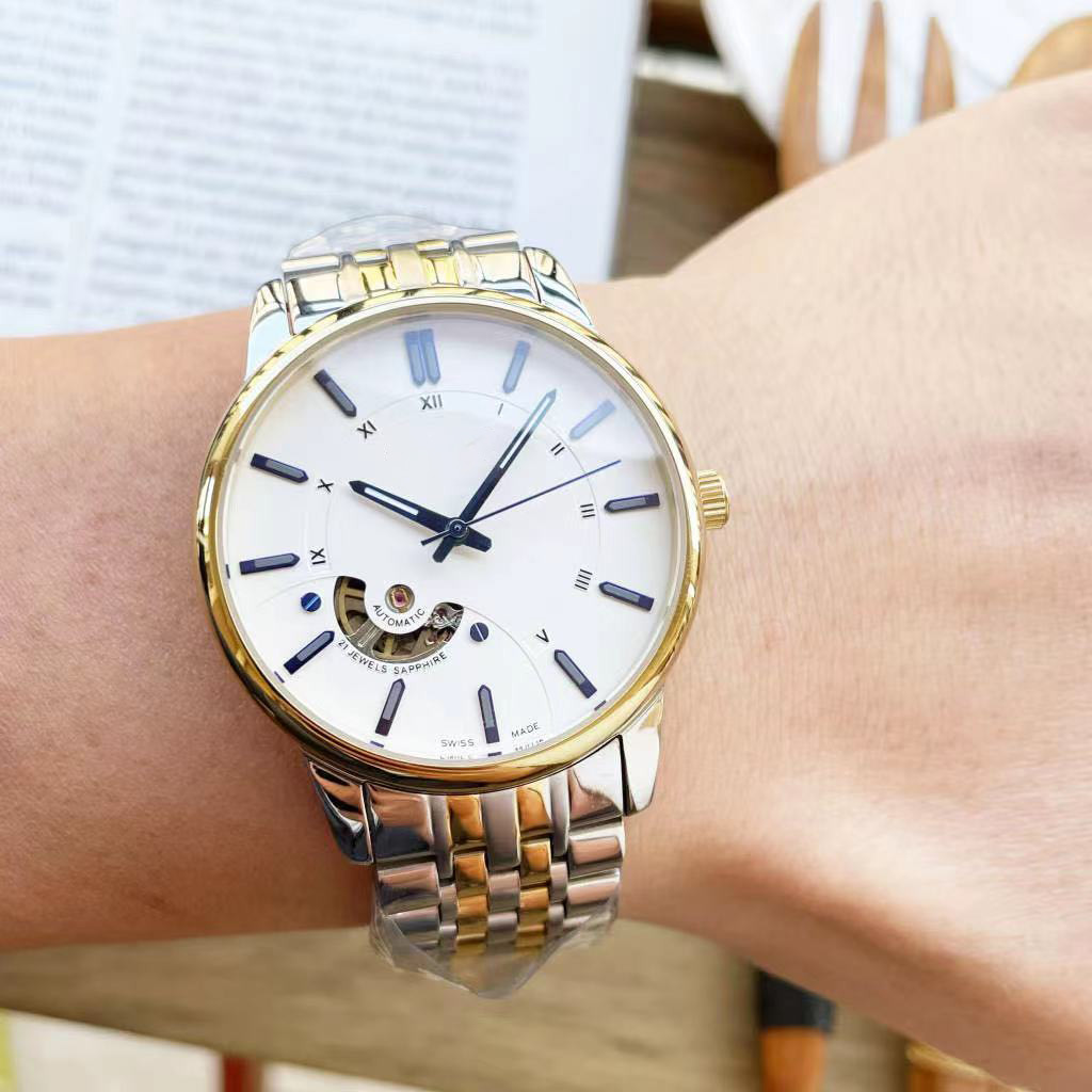 

2023 Men's Luxury Machinery Leisure Fashion 41mm Three Pin Sapphire Mirror Flywheel Multifunctional Luminous Waterproof Steel Band Watches, Z000000003