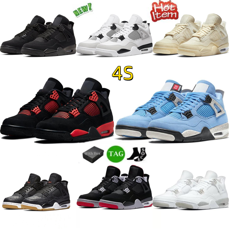 

Designer Jumpman 4s Men Women BasketBall Shoes Pine Green Military Black Cat Red Thunder White Oreo UNC Blue Sail Infrared Seafoam mens Trainers sports Sneakers, Color#5
