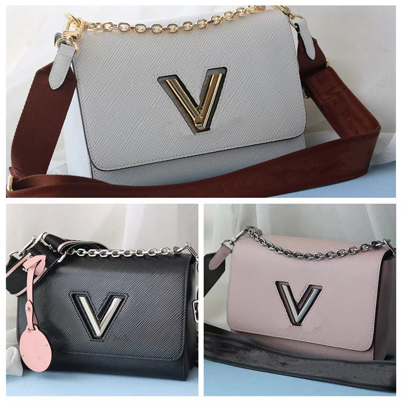 

Flip Messenger Bag For Women Shoulder Bags Designer Tote Ba g Luxury Twill Leather Handbag Renovate With Letter Wide Shoulder Strap Rotary Buckle Shoulder Purse, White