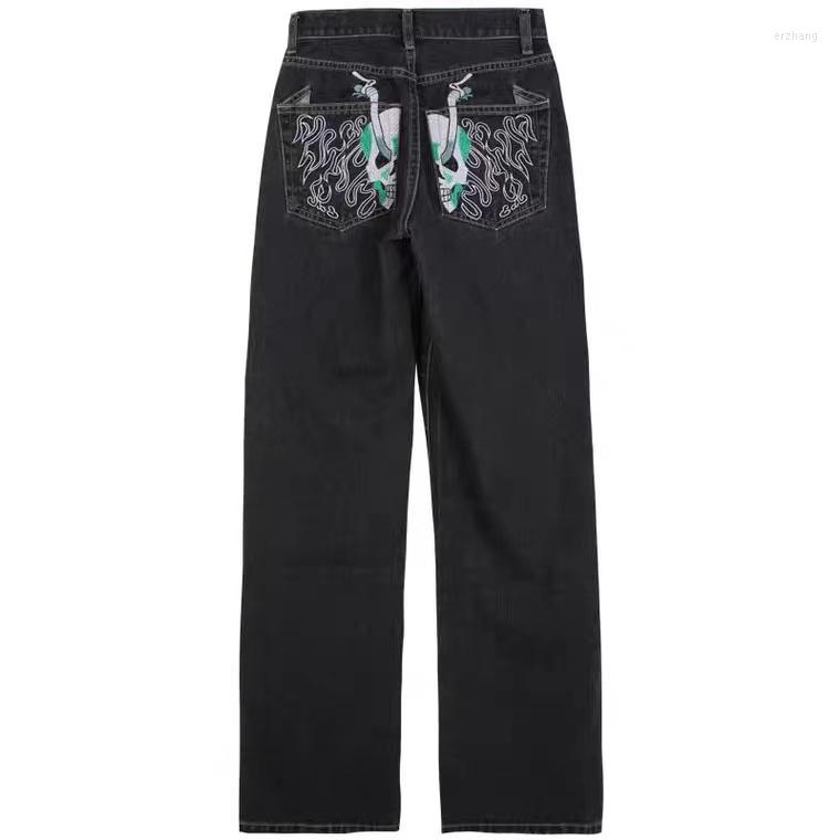 

Men' Jeans 2023 Korean Fashion Grunge Vintage Women High Street Oversized Streetwear Denim Trousers Female Hip Hop Low Rise