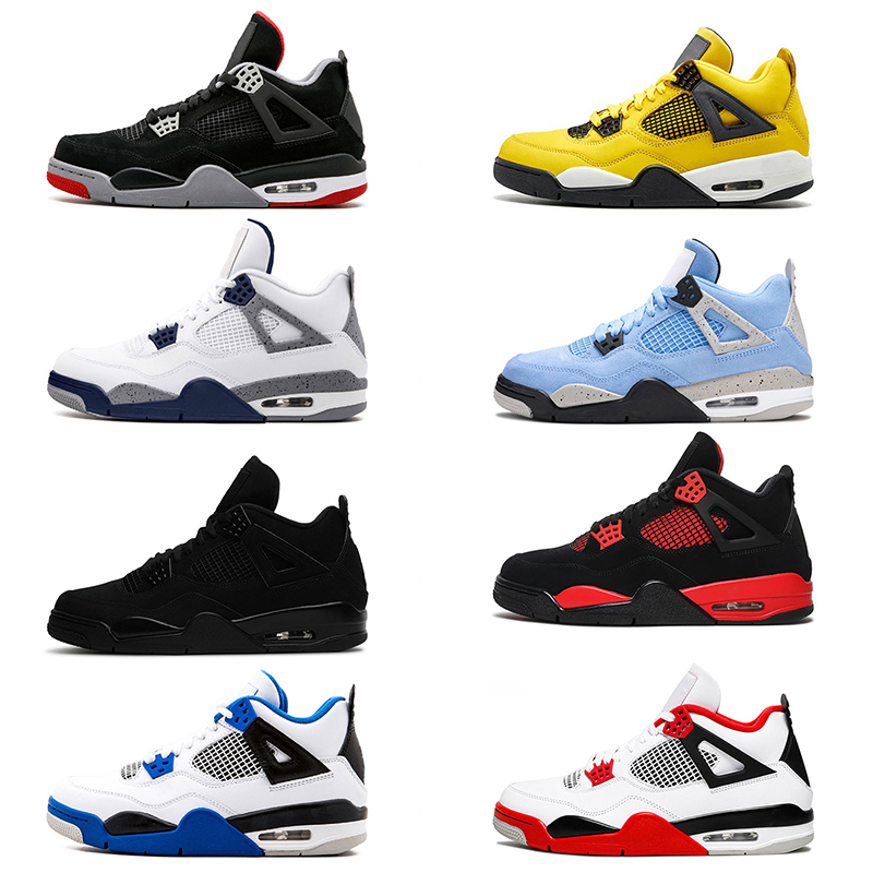 

Jumpman 4s kids shoes basketball boys girls Children black cat 4 sneakers bred designer sneakers Motorsport trainers baby kid youth trainers Athletic sports, 2020 fire red 26-35