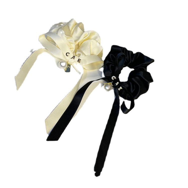 

Luxury Designer Tassels Headbands Women Solid Color Black White Brand Korean Bowknot Hairband Fashion Womens Pearl Hair Hoop Sport Wide Head Accessories Gifts, Beige