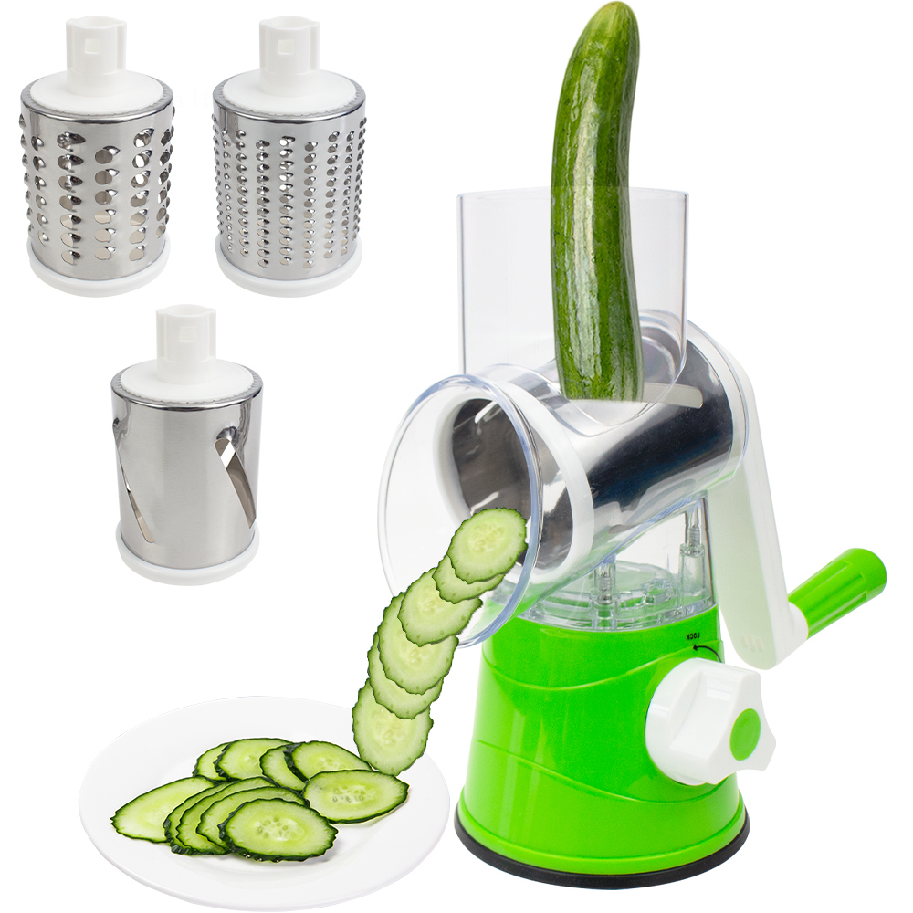 

Fruit Vegetable Tools Vegetable Slicer Manual Fruit Kitchen Tools Grater Vegetable Chopper 3 In 1 Round Cutter Potato Carrot Spiralizer Home Gadget 230328