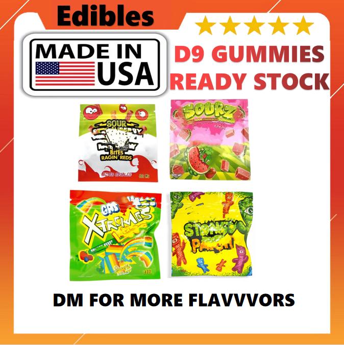 

USA STOCK Edibles bag filled with D8 D9 edibles hhc gummies candy 600mg 500mg 1000mg edible snack gummy