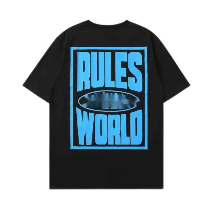 

Designer t shirt Corteizs American Street Hip Hop Letter Print Short Sleeve T-shirt Men's Fashion Brand Summer Loose Round Neck Half Sleeve T-shirt pa11, Ivory