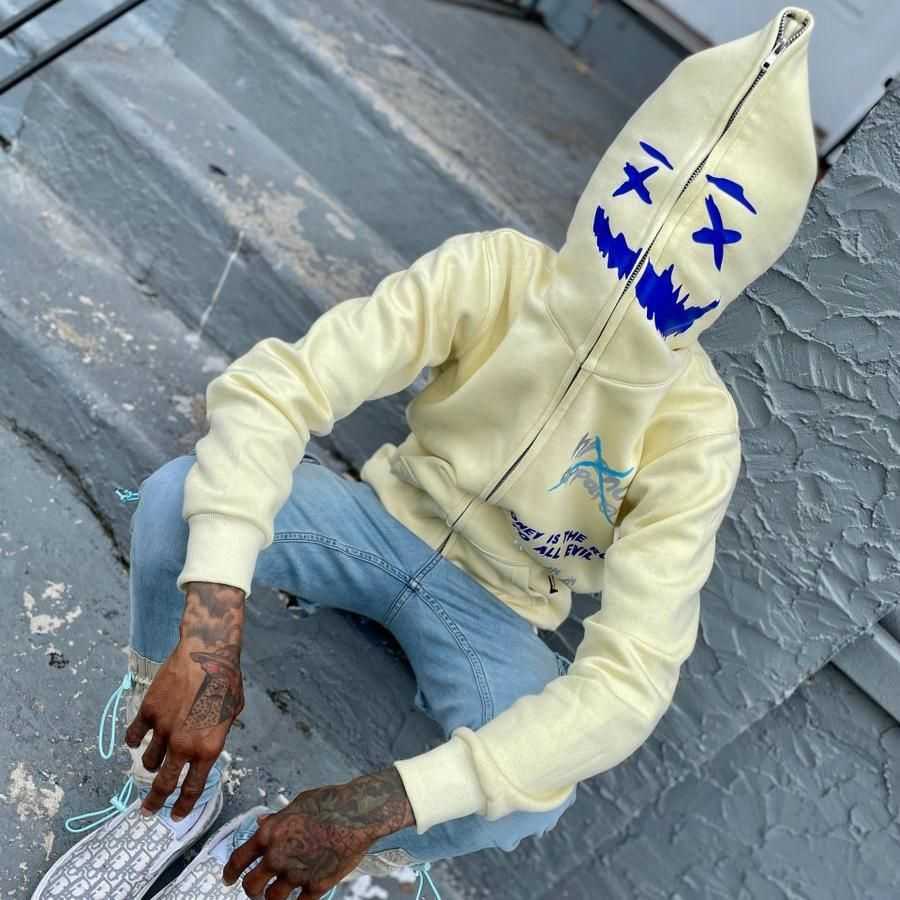 

Men' Hoodies Sweatshirts European and American fashion embroidered letters Gothic oversized hoodie women Y2K street hip-hop Harajuku couples sweater G230328, Cream