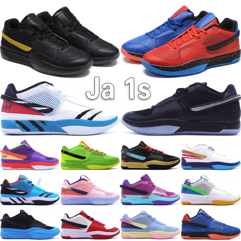 

JA Top 1 Men Basketball Shoes Ja MorantS 1S Designers Day One Black Game Royal Phantom Chimney Chicago Scratch Mismatch Outdoor Sneakers Size 40-46, #01 day 1