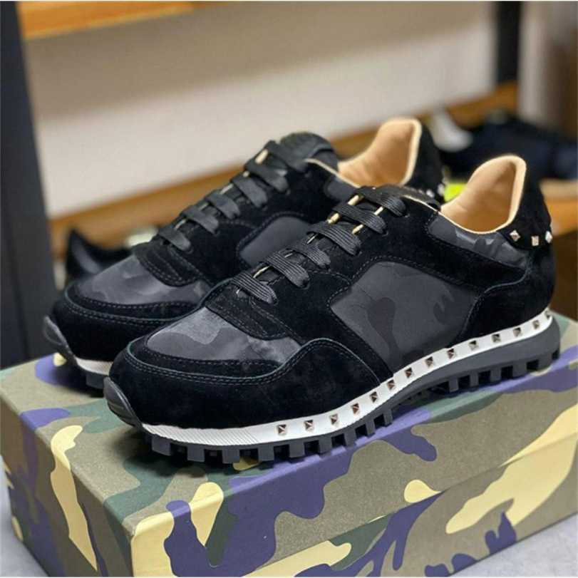 

Rivet Camouflage Casual Shoe Suede Stud Stylist shoes Womens Mens Designer Checkered Studded Flats Mesh Camo Fashion Trainers Box size 36-46, Mahogany