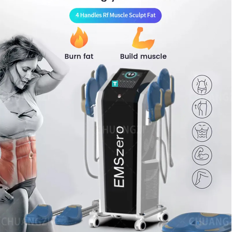 

Popular HIEMT EMS body slimming machine for fat burning body electric muscle stimulator Fat Reduction machine muscle stimulator
