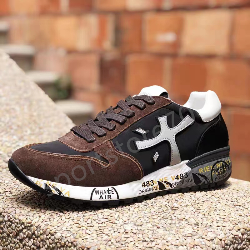 

Luxury Premiata Running Shoes MICK GIGLIO EN Diane Sports Sneakers Designer Men Women Leather Lace-up Italy Sping Fall Mens Womens Outdoor Walking Trainers, Color 11