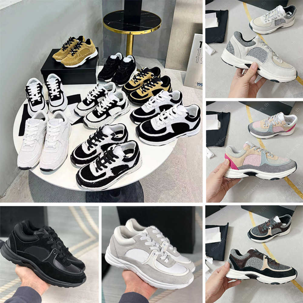 

Trainers chanels Suede Casual Calfskin channel Men Vintage Women Designer Shoes Sneakers Reflective Trainer Platform Lace-up Print Sneaker Patchwork Leisure Shoe