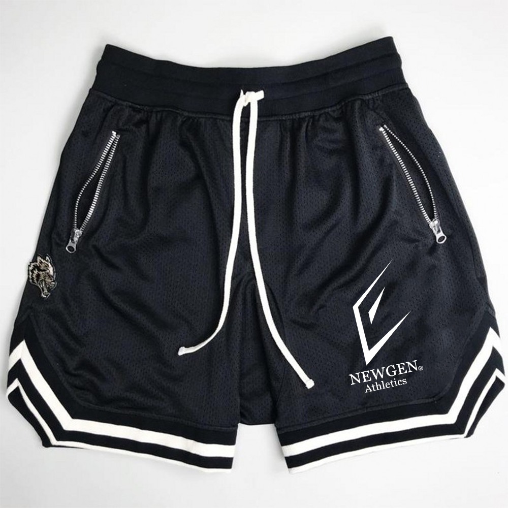 

2023 Summer Men's Shorts Swimwear Hip hop street sports casual fitness basketball pants black red designer shorts swimsuit, Green 1