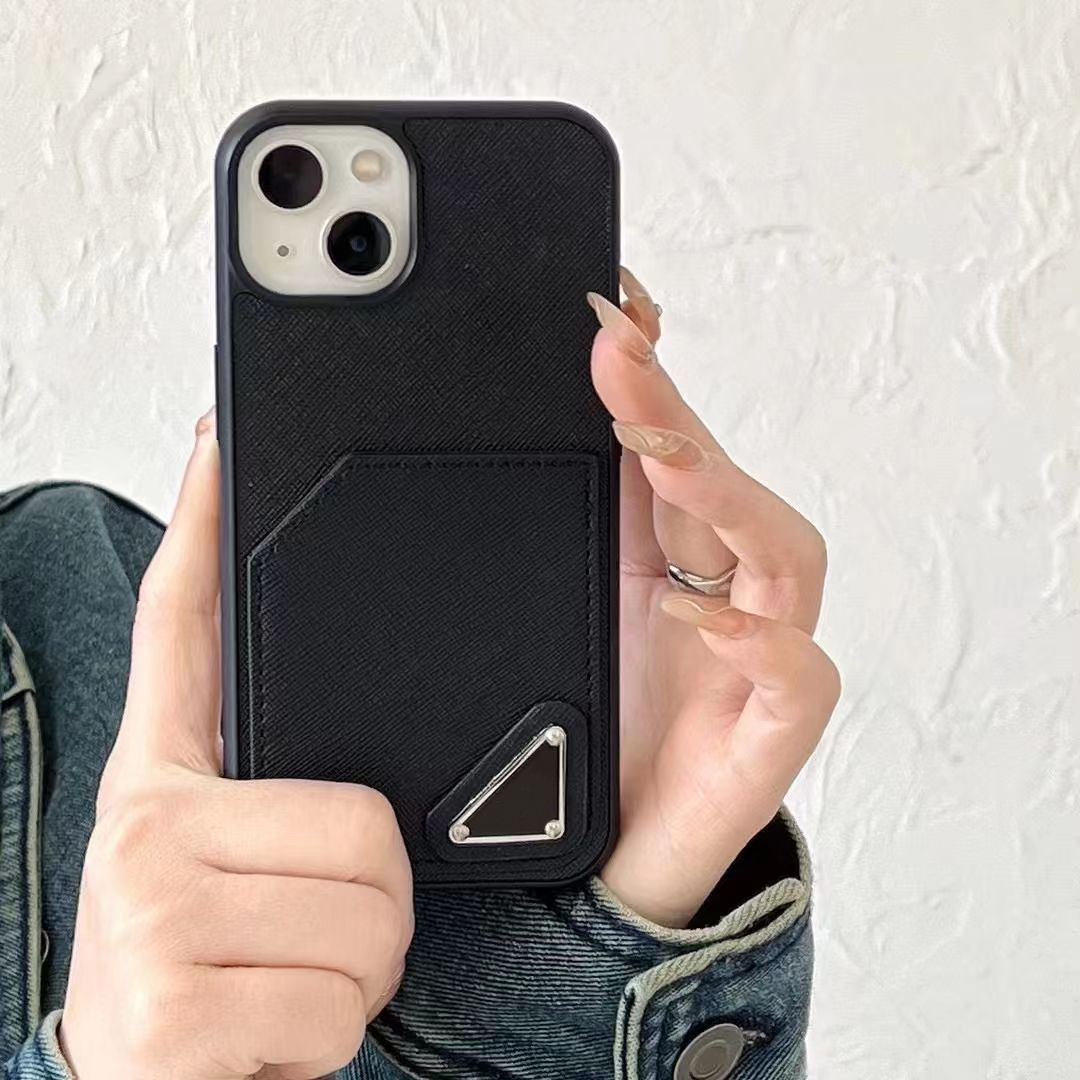 

Classic Designer Leather Cell Phone Cases For iphone 14 13 12 11 Pro Max 14Pro 14Plus Luxury Design Back Cover Case Small Change Card Holder Package Mobile Shell, Customized(please consult me)