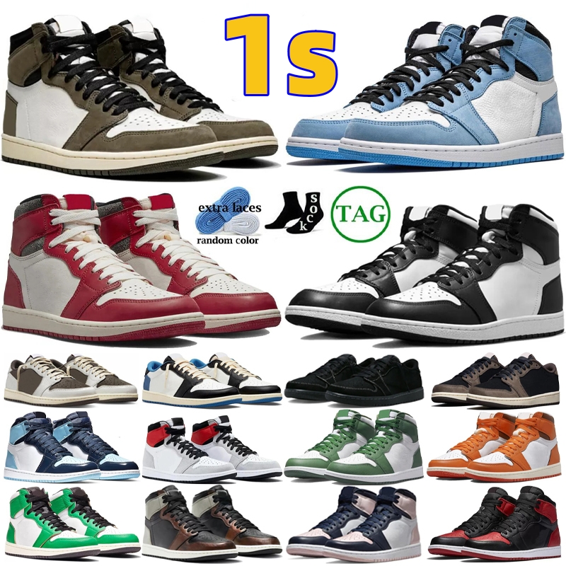 

Jumpman Retro 1 1s low Basketball Shoes Lost Found Men Women Travis Scott University Blue Dark Mocha Black Phantom Chicago UNC Reverse Mocha Sneakers Sports Trainers, # 3