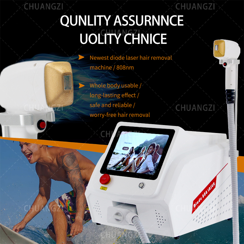 

2023 high power laser 755 808 1064 Painless Triple Wavelength Diode Laser 808 Hair Removal Machine Manufacture Price
