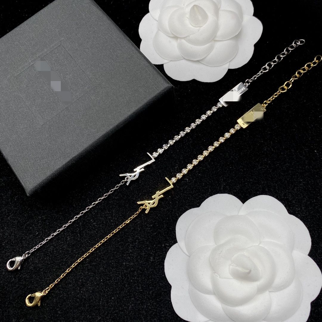 Designer Gold Chain Bracelet Womens Bracelets Love Jewelry Luxury Letter Pendant Y Bracelet For Women Charm Earring Wedding-1-image-854638633