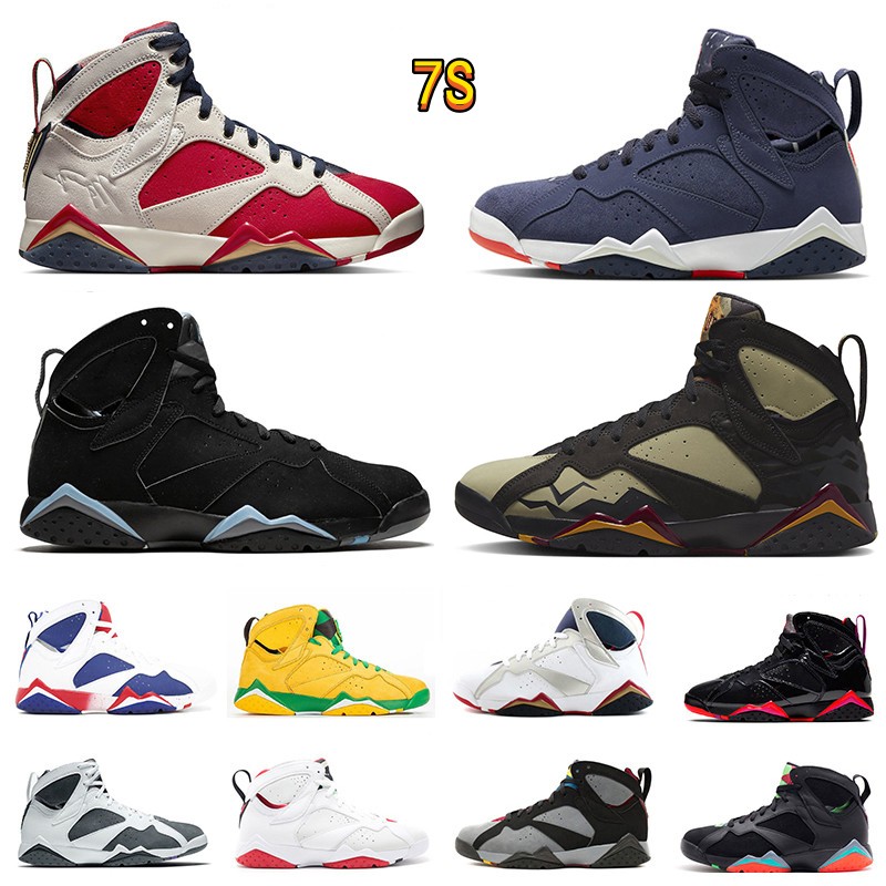 

Jumpman 7 7s mens Olive Quai basketball shoes 54 Trophy Room Afrobeats Chambray Citrus Hare Oregon Ducks Pantone Ray Allen mens trainers sports sneakers 35-47