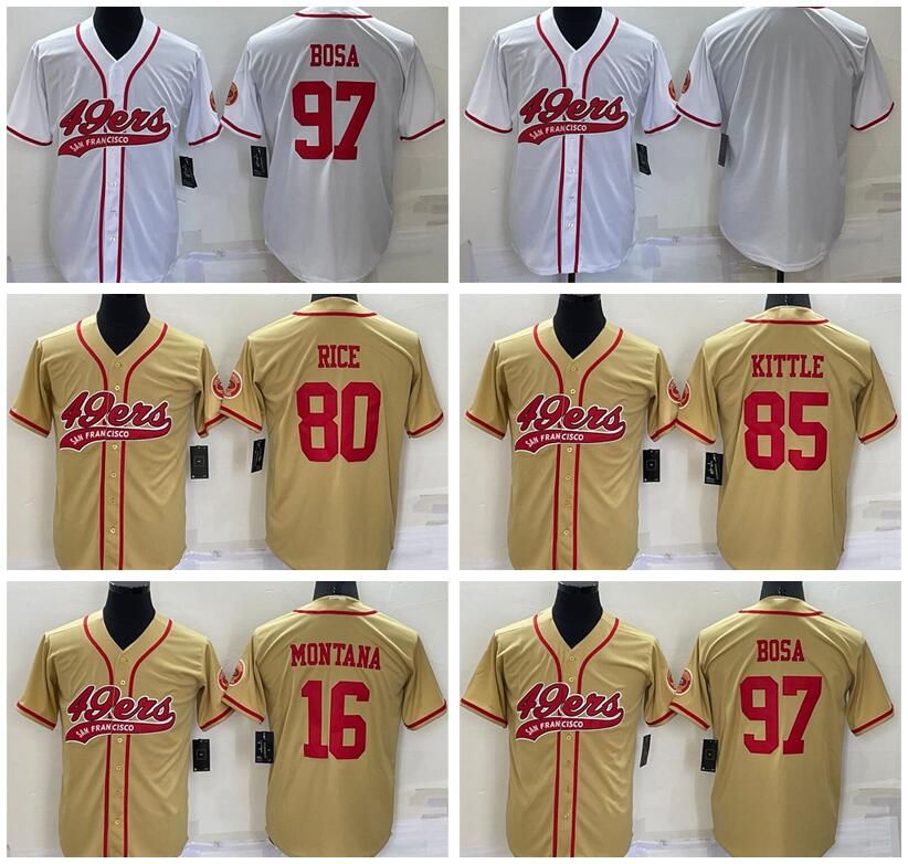 

Stitched Football jersey San Francisco''49ers''Men Nick Bosa George Kittle Deebo Samuel black red white baseball Untouch