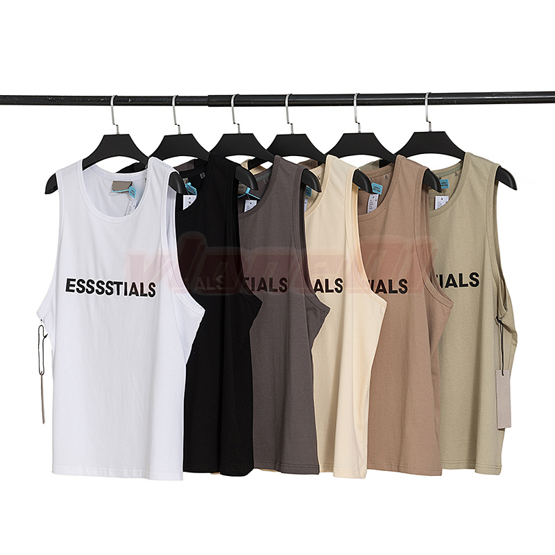 

Mens Designer Vest T Shirt Casual Short Sleeve Sleeveless Fashion Hip Hop Men Vests Women T Shirts Size S, White