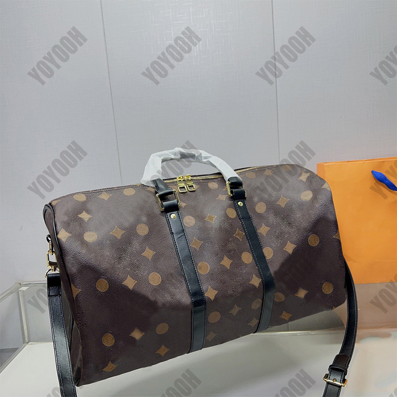 Top Quality Men Fashion Duffle Bag Triple Black Tlravel Bags Mens Handle Luggage Gentleman Business Tote with Shoulder Strap Rave-image-722188023