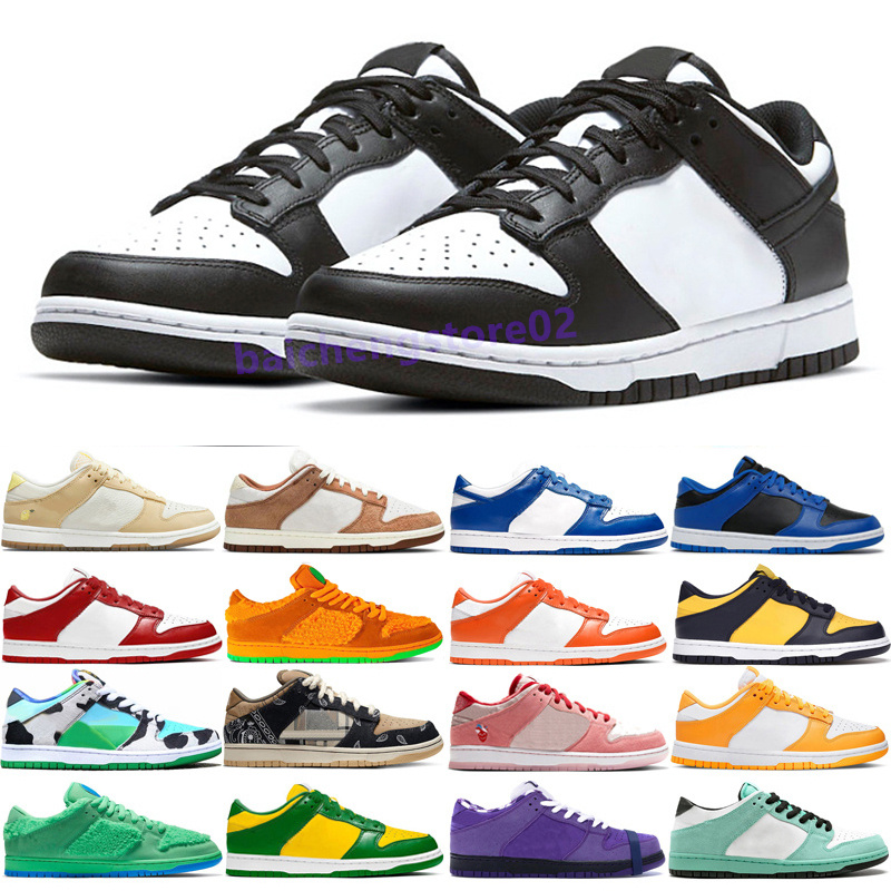 

2023 men women shoes sneakers dunksb White Black Grey Fog UNC Vintage Green Apple Laser Orange Syracuse Mummy Chlorophyll Cherry Candy dunks low mens sneakers B9, Color 26