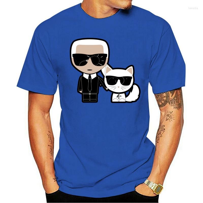 

Men's T Shirts 2023 Fashion Funny Karls Short Sleeve Casual Men O-neck Cotton, White