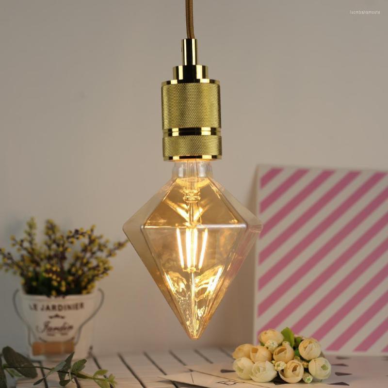 

LumiParty 220V 4W E27 LED Bulb Retro Style Homestay Bar Restaurant Internet Cafe Diamond-shaped Decorative Lamp
