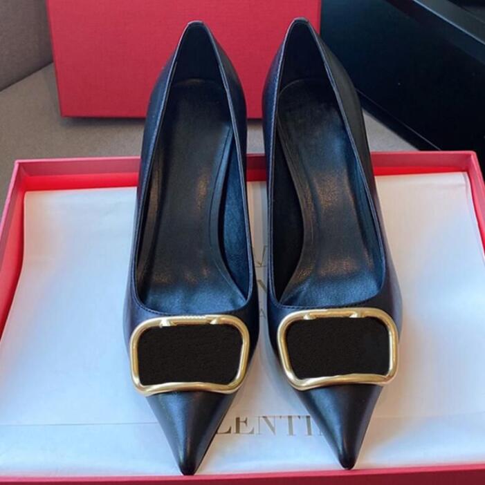 

Top Quality Women Dress Shoes High Heels Womens fashion Nude Color Genuine Leather Pumps Lady Sandals Wedding Bottoms with Box