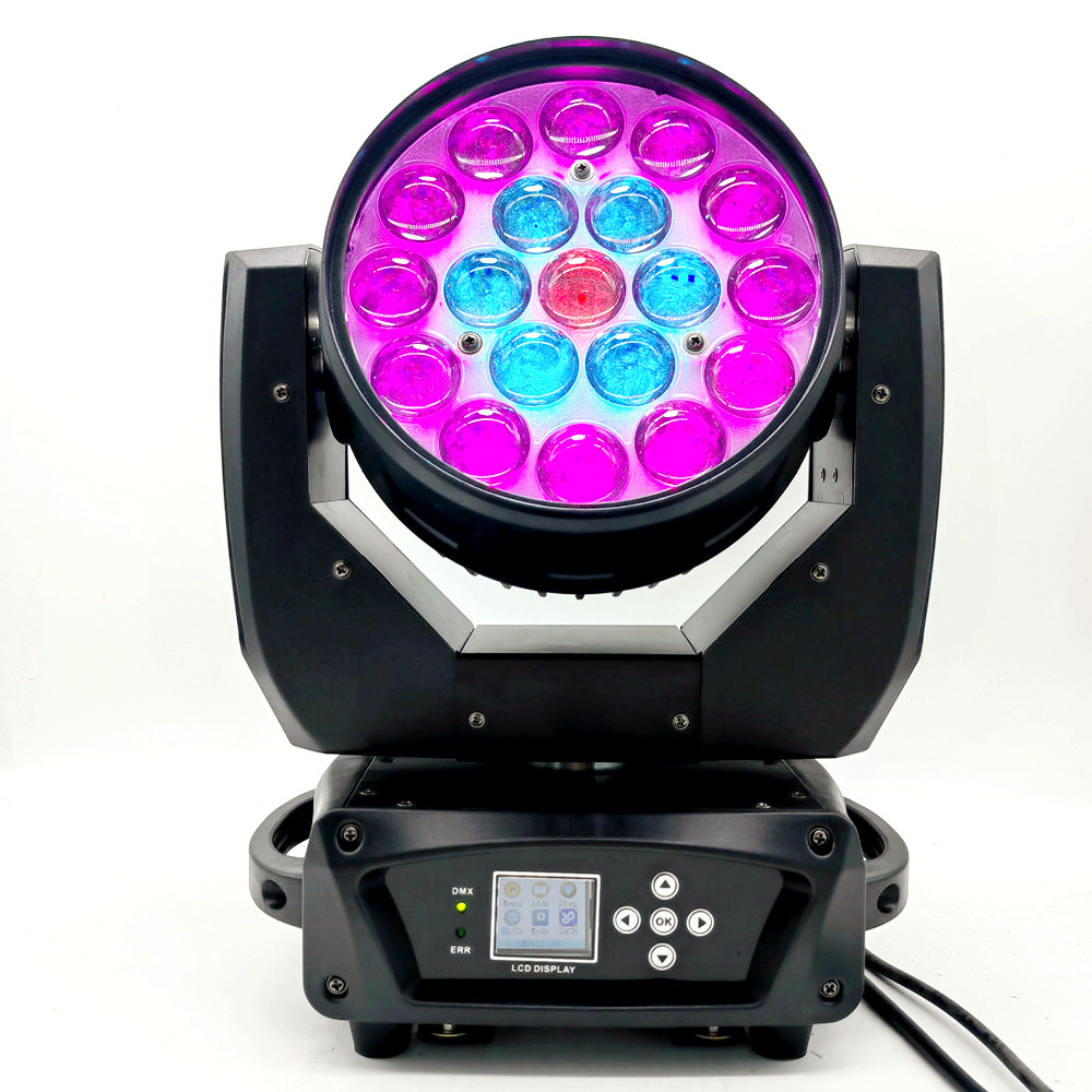 

Professional DJ Stage Machine DMX512 Zoom Beam Circle Control Head / LED Beam Wash LED Bar 19x15W RGBW / LED Zoom Light