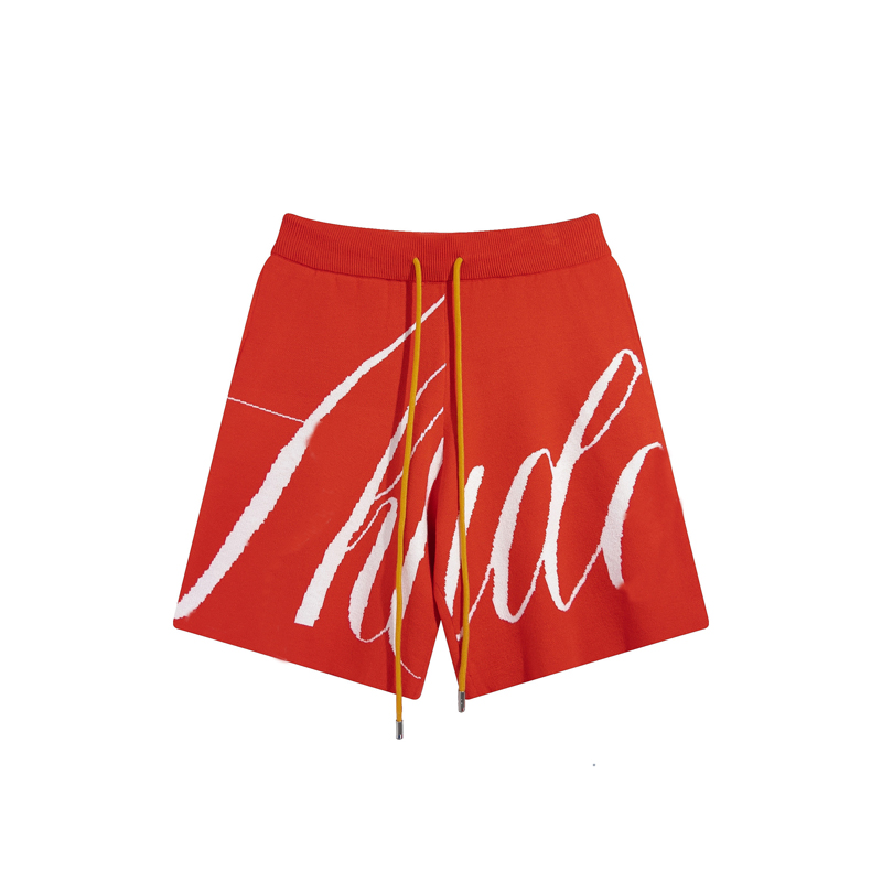 

RHU Mens Solid Color Track Pant Casual Couples Joggers Pants High Street Shorts for Man Lettering Short Womens Hip Hop Streetwear Size -XL JDGA, 01