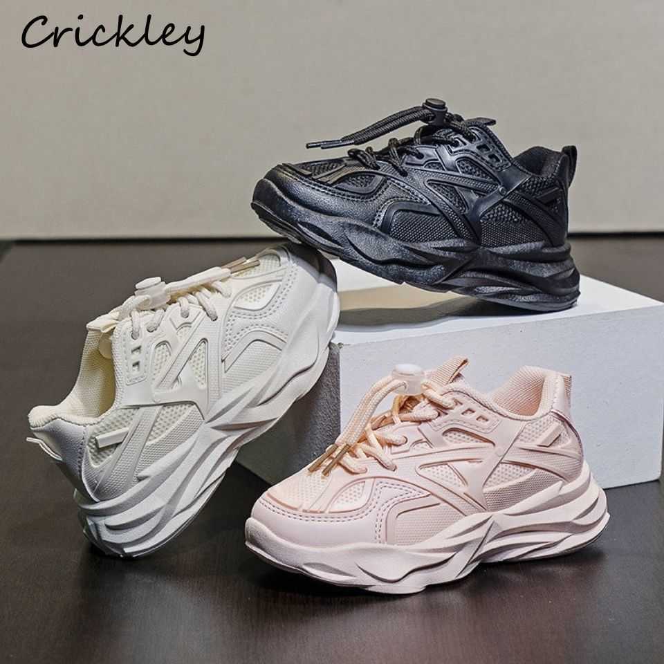 

Fashion Athletic Sneakers Girls Breathable Mesh Outdoor Solid Sports Spring Shoes For Children Boys Running Non Slip Comfortable Kids Y2303, Pink